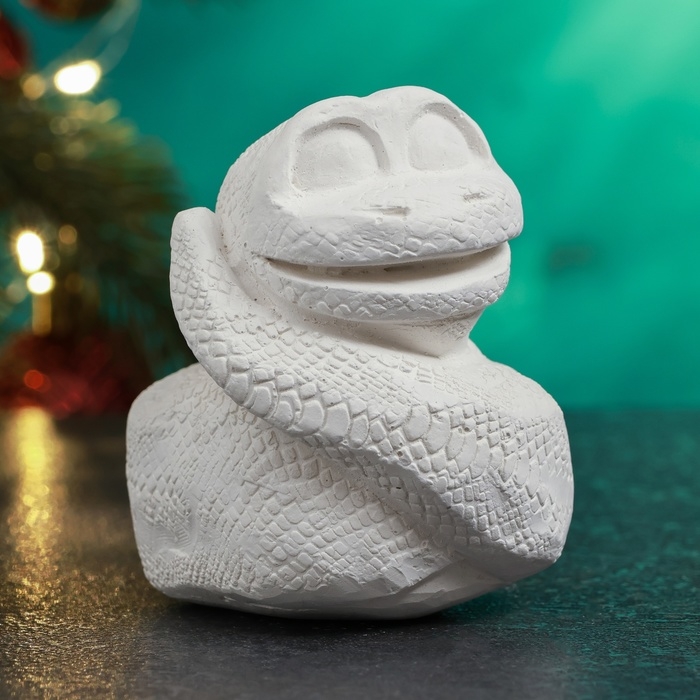 Новый год. Символ 2025. Фигура для раскраски  Новый год. Символ 2025. Фигура для раскраски "Змея Терсита" 8х6см