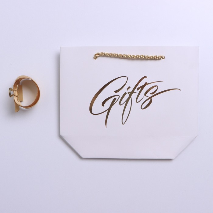 Пакет подарочный, упаковка, «Gifts», 14 х 17 х 7 см Пакет подарочный, упаковка, «Gifts», 14 х 17 х 7 см