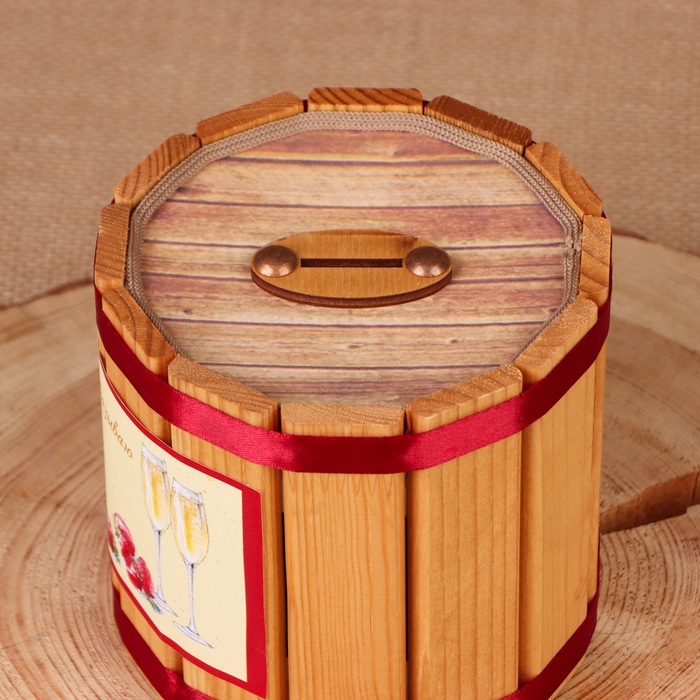 Бочка-копилка Бочка-копилка "Роскошная жизнь", 12х12х12 см