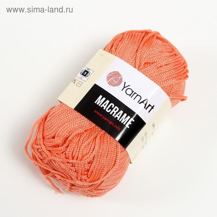 Пряжа Пряжа "Macrame Макраме" 100% полиэстер 130м/90гр (160 св. коралл)