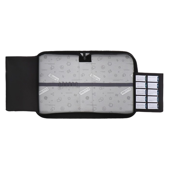 Пенал 1 секция 140 х 210 х 40 мм, откидной карман и косметичка, тканевый, Calligrata TOP Content  Пенал 1 секция 140 х 210 х 40 мм, откидной карман и косметичка, тканевый, Calligrata TOP Content "Тачка panic"