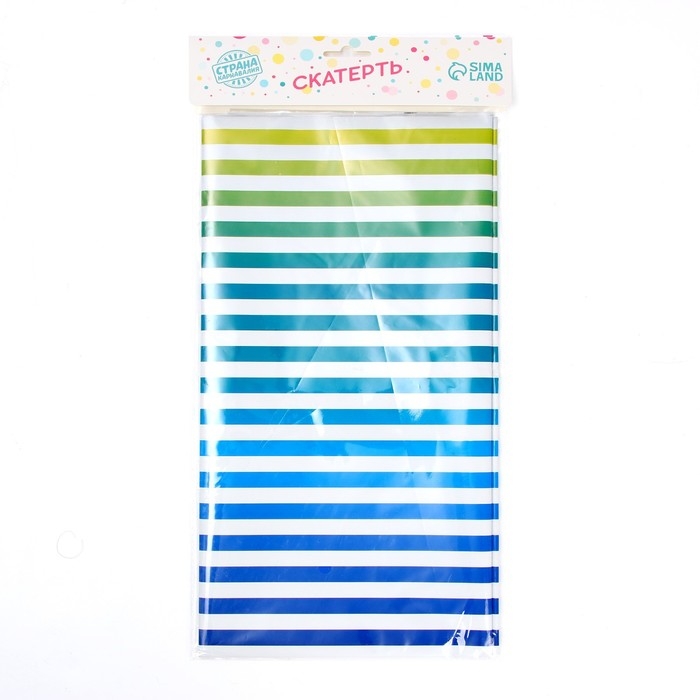 Скатерть &laquo;Полоска&raquo;, 137 &times; 183 см, цвет радуга