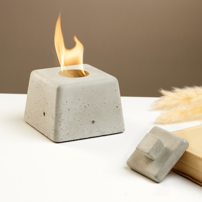 Биокамин настольный Биокамин настольный "Кубик" 10 х 7 см, топливо и спички в комплекте