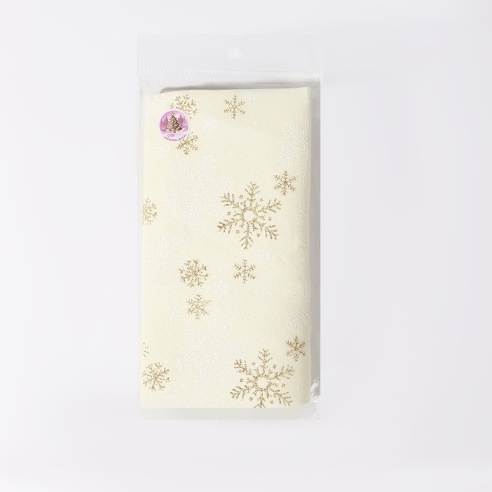 Новый год! Лоскут «Снежинки с блёстками», 48 × 48 см