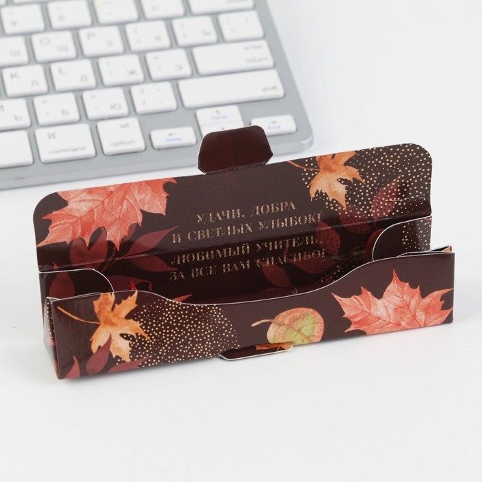 Ручка в подарочном футляре «Учителю: Учитель всегда прав!», металл, синяя паста, 1.0 мм