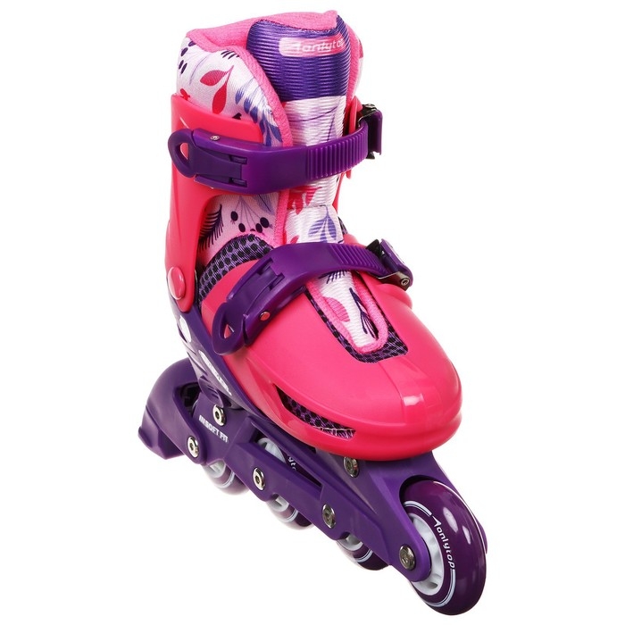 Роликовые коньки раздвижные ONLYTOP, р. 30-33, колёса PVC 64 мм Роликовые коньки раздвижные ONLYTOP, р. 30-33, колёса PVC 64 мм