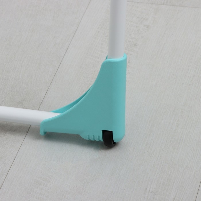 Сушилка для белья напольная, рабочая длина 18 м, цвет белый