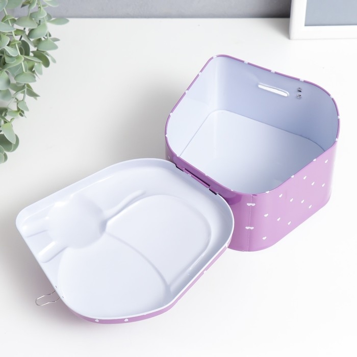 Копилка металл с замочком Копилка металл с замочком "Улиточка" МИКС 16,3х8,2х16,1 см