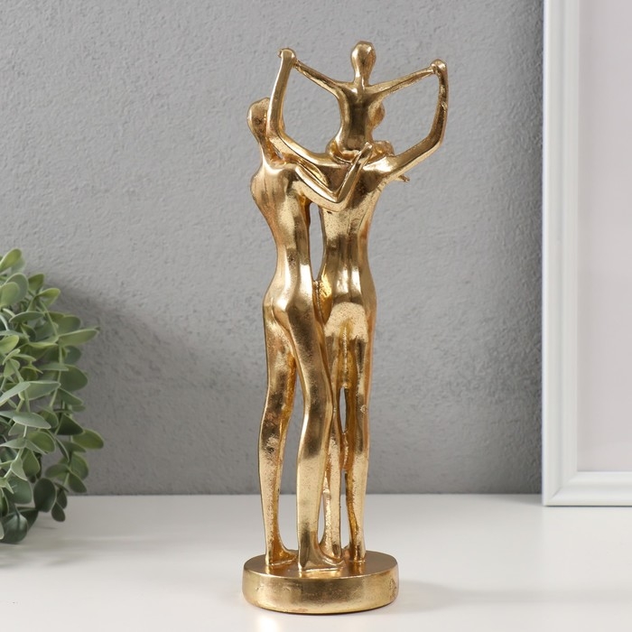 Сувенир полистоун  Сувенир полистоун "Вместе" золото 27х10х8 см