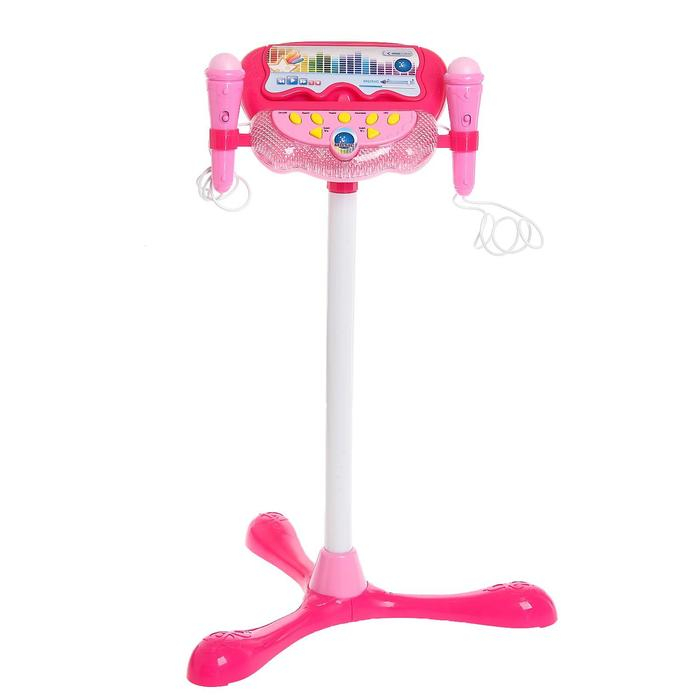 Микрофон на стойке «Дуэт» 2 микрофона, МИКС Микрофон на стойке «Дуэт» 2 микрофона, МИКС