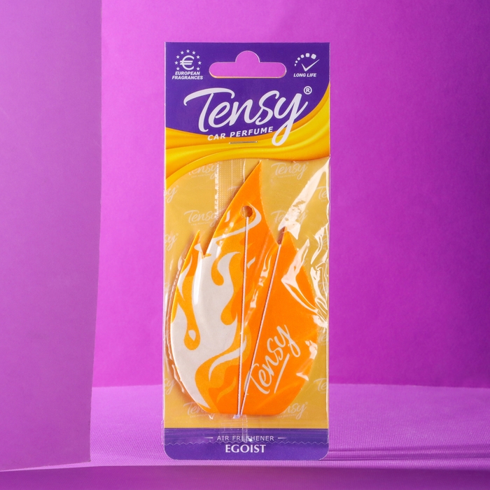 Ароматизатор подвесной Tensy картонный, Эгоист TA-07 МИКС Ароматизатор подвесной Tensy картонный, Эгоист TA-07 МИКС