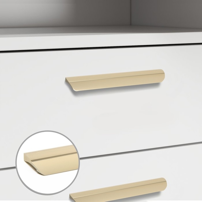 Ручка-скоба CAPPIO RSC030, м/о 160 мм, цвет сатиновое золото Ручка-скоба CAPPIO RSC030, м/о 160 мм, цвет сатиновое золото