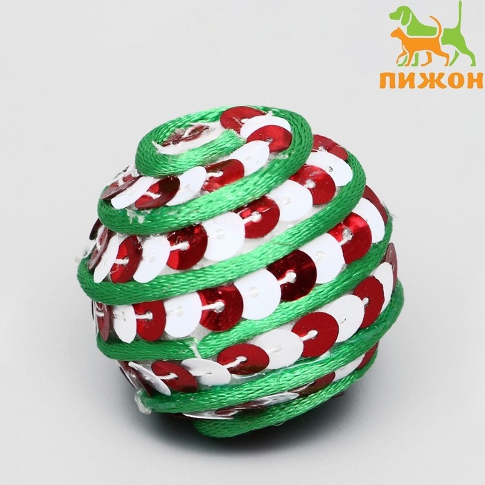 Игрушка с бубенчиком  Игрушка с бубенчиком "Ажурный мячик", 4 см, микс видов