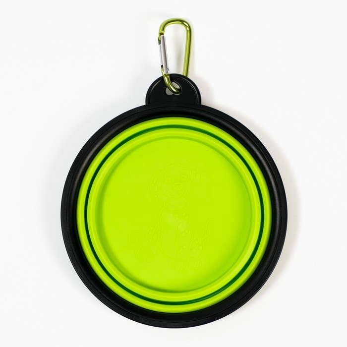 Миска складная, зелёная, 350 мл, 13 см Миска складная, зелёная, 350 мл, 13 см