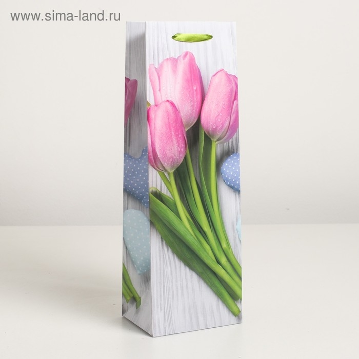 Пакет ламинированный под бутылку, 12 х 9 х 36 см Пакет ламинированный под бутылку, 12 х 9 х 36 см