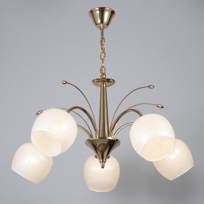 Люстра Люстра "Соната" 5хЕ27 40Вт золото 65х65х33-54 BayerLux