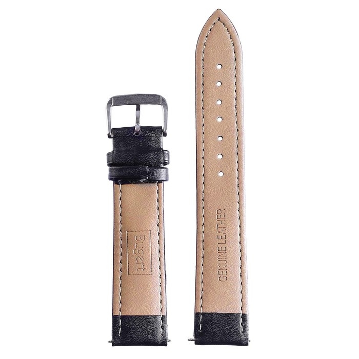 Ремешок для часов Ремешок для часов "Соломон", 20 мм, натуральная кожа, l-20 см, черный