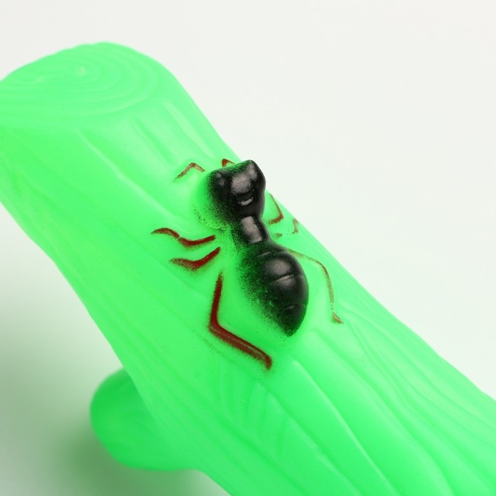 Игрушка пищащая Игрушка пищащая "Веточка", 24 см, зелёная