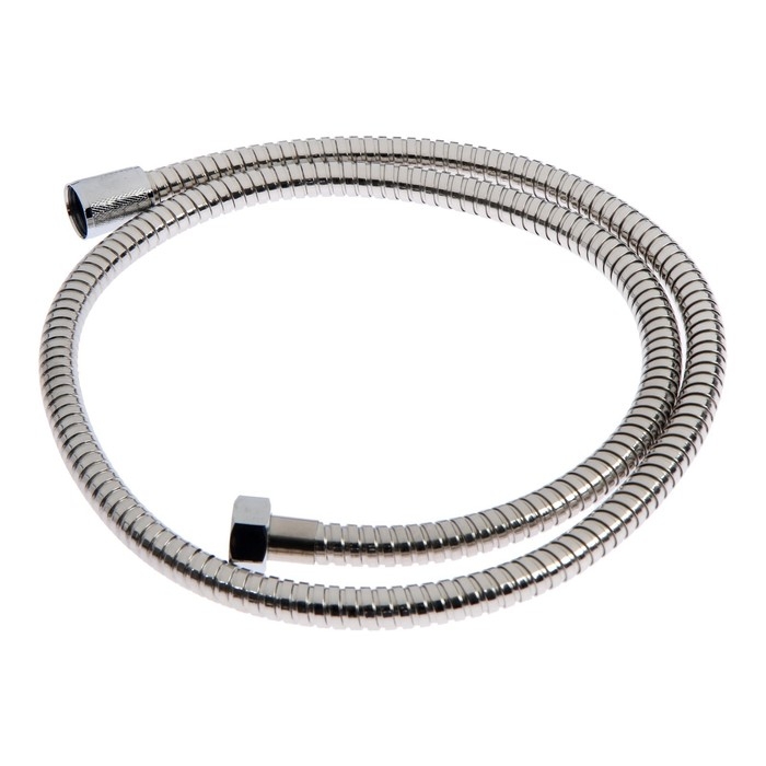 Шланг для душа Accoona A386-12, усиленный, 120 см, латунная гайка, латунный конус, хром Шланг для душа Accoona A386-12, усиленный, 120 см, латунная гайка, латунный конус, хром