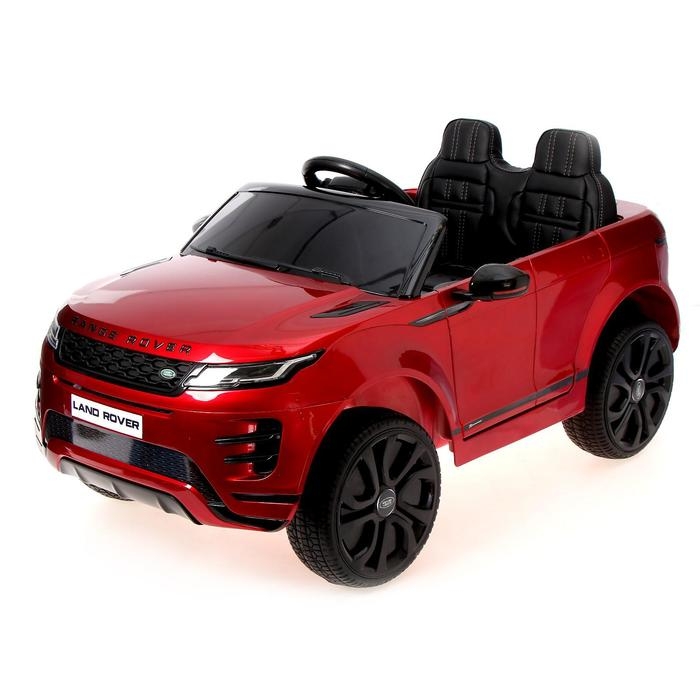 Электромобиль Range Rover Evoque, кожаное сидение, EVA колеса, цвет бордовый глянец Электромобиль Range Rover Evoque, кожаное сидение, EVA колеса, цвет бордовый глянец