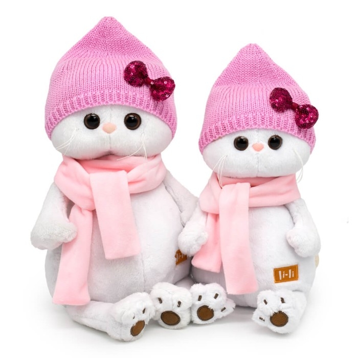 Мягкая игрушка &laquo;Ли-Ли&raquo;, в шапке с бантом и шарфе, 24 см