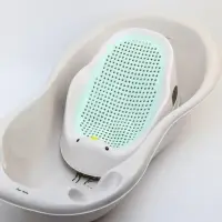Горка для купания новорожденных Крошка Я, 0-6 мес., р-р 43&times;30&times;19 см, белый/мятный
