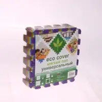 Мягкий коврик - пазл, ассорти, 9 деталей, универсальный, 33&times;33 см