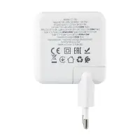 Переходник сетевого зарядного устройства на 2 Type-C PD65W + USB QC3.0 C115A  HOCO черное