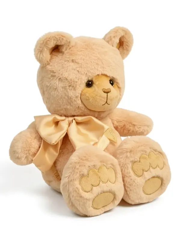 Мягкая игрушка "Медведь Глэм, с бантом", цвет карамельный, 25 см МГлэм/25/54-1