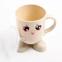 Кружка детская с крышкой Крошка Я, 270 мл., цвет и рисунок МИКС