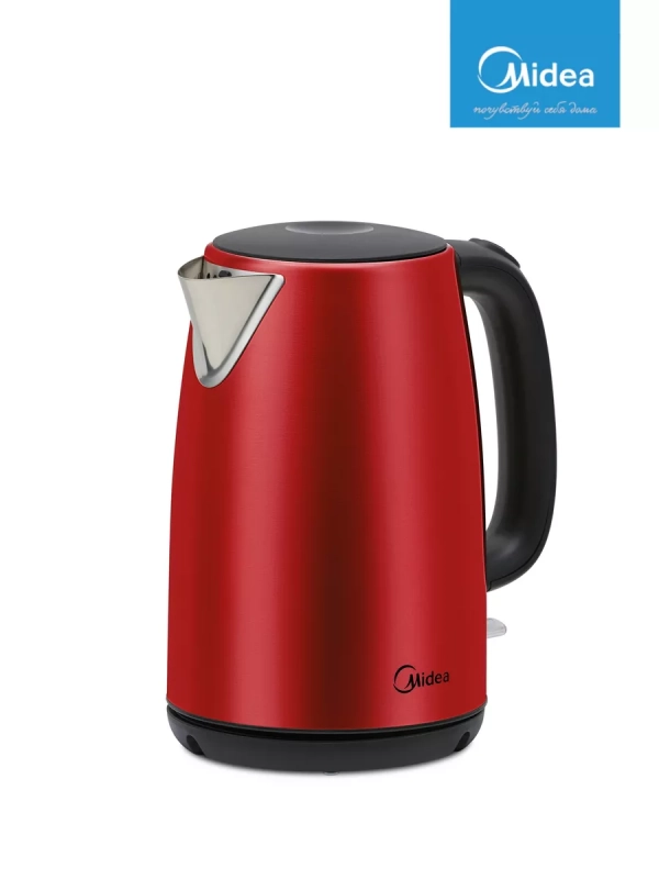 Чайник электрический MK-8022, металл, 1.7 л, красный