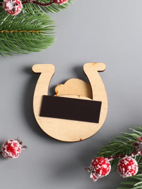 Магнит новогодний 3D «Здоровья», размер магнита 6×6.5 см