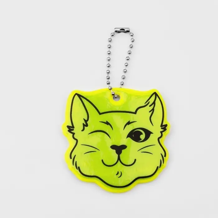 Светоотражающий элемент «Кот хитрец», двусторонний, 6×5.9 см, МИКС Светоотражающий элемент «Кот хитрец», двусторонний, 6×5.9 см, МИКС