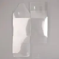 Складная коробка из PVC, прозрачная, 7×7×7 см Складная коробка из PVC, прозрачная, 7×7×7 см