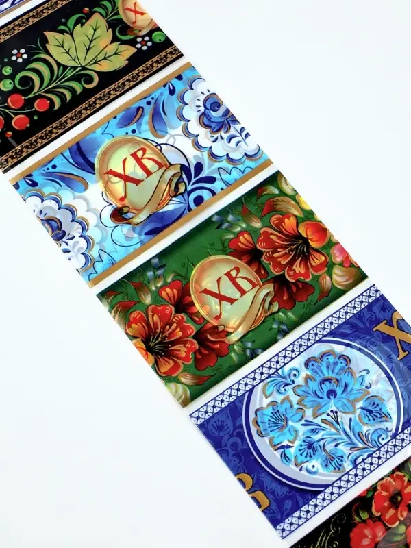 Термонаклейки на 7 яиц &laquo;Русские мотивы&raquo;, на пасху