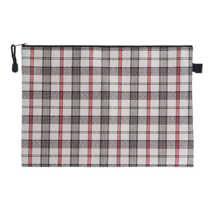 Папка-конверт на молнии Calligrata &laquo;Шотландка&raquo; А4, МИКС