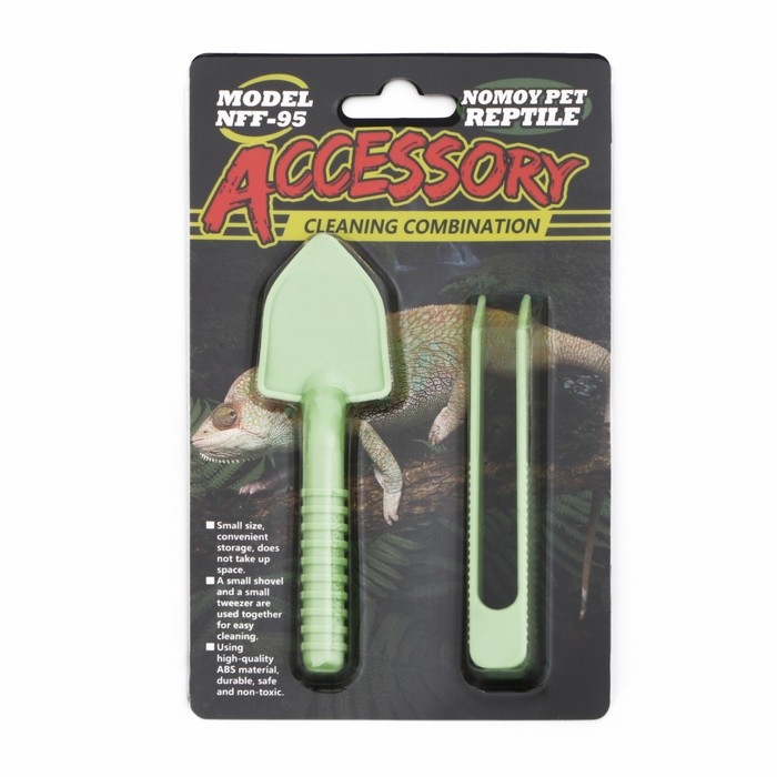 Набор для ухода за террариумом NomoyPet, пинцет + лопатка для грунта Набор для ухода за террариумом NomoyPet, пинцет + лопатка для грунта