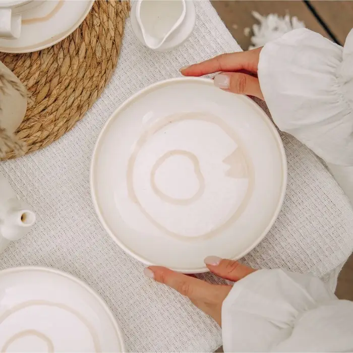 Тарелки глубокие SL Home &laquo;Гато&raquo;, 750 мл, d=18.5 см, набор 2 шт., фарфор, белые