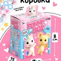 Игрушка - сюрприз Funny Box &laquo;Пушистые зверята&raquo;: фигурка, наклейки, МИКС
