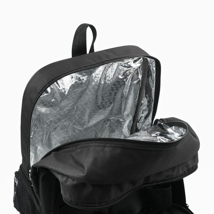 Терморюкзак, 30 л,  Терморюкзак, 30 л, "Мастер К", с отделением для посуды, 40 х 34 х 23 см, черный