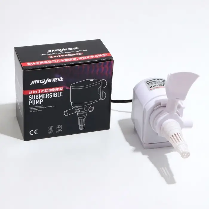 Помпа аквариумная JINGYE JY-1800, 1800 л/ч, 25 Вт, высота подъема воды 1.8 м
