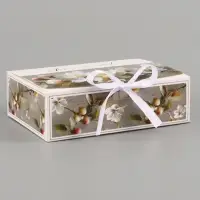 Коробка подарочная самосборная &laquo;Люби, мечтай&raquo;, 16.5&times;12&times;5 см, с лентой