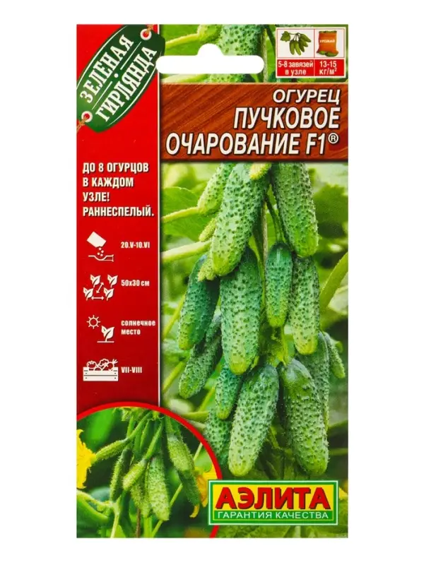 Набор семян Огурец раннеспелый, самоопыляемый, 3 пакета