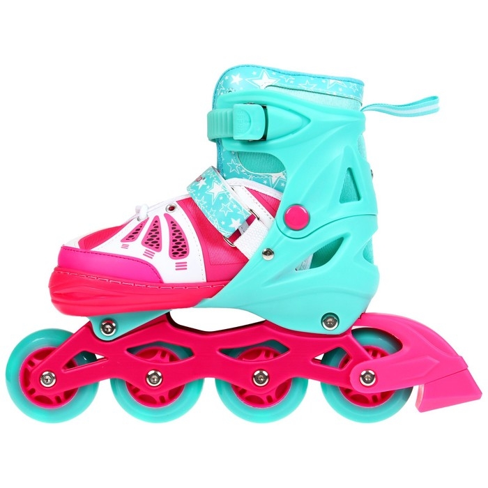 Роликовые коньки раздвижные ONLYTOP, р. 38-41, светящиеся колёса PU 70 мм Роликовые коньки раздвижные ONLYTOP, р. 38-41, светящиеся колёса PU 70 мм