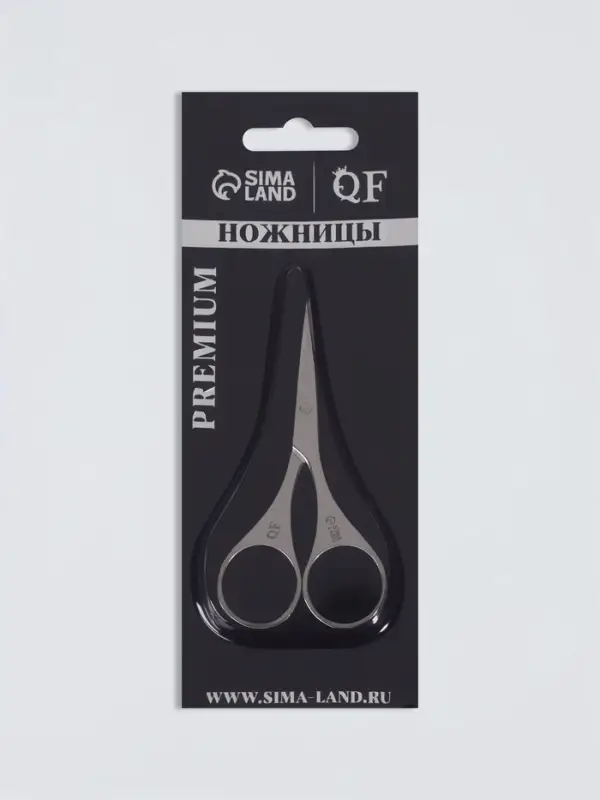Ножницы маникюрные &laquo;Премиум&raquo;, загнутые, 9 см, на блистере