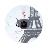 Часы настенные интерьерные &laquo;Париж&raquo;, d=39 см, прозрачные