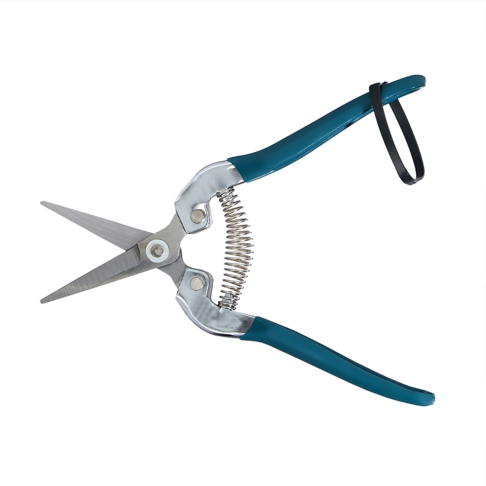 Ножницы садовые, 7 Ножницы садовые, 7" (18 см), с металлическими ручками, обрезиненная ручка, Greengo
