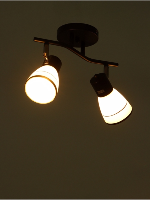 Спот Спот "Айрис" 2хЕ14 40Вт черный 38х18х22 см