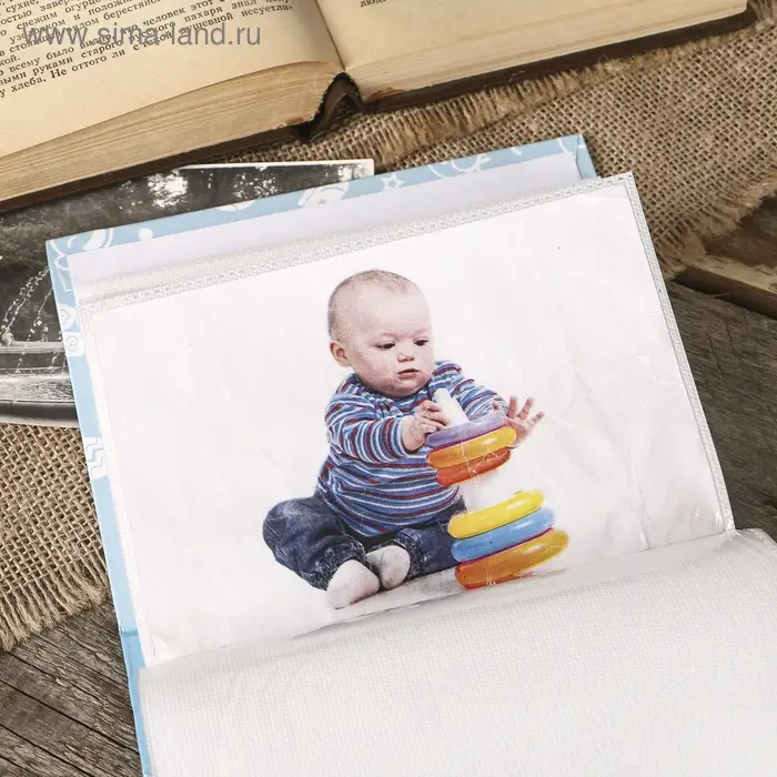 Фотоальбом на 100 фото 10×15 см Baby shoes, для мальчика Фотоальбом на 100 фото 10×15 см Baby shoes, для мальчика