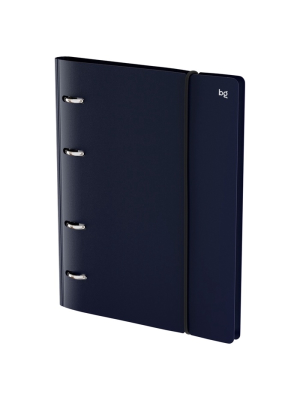 Тетрадь на кольцах A5 120 листов, в клетку, BG Base, с резинкой